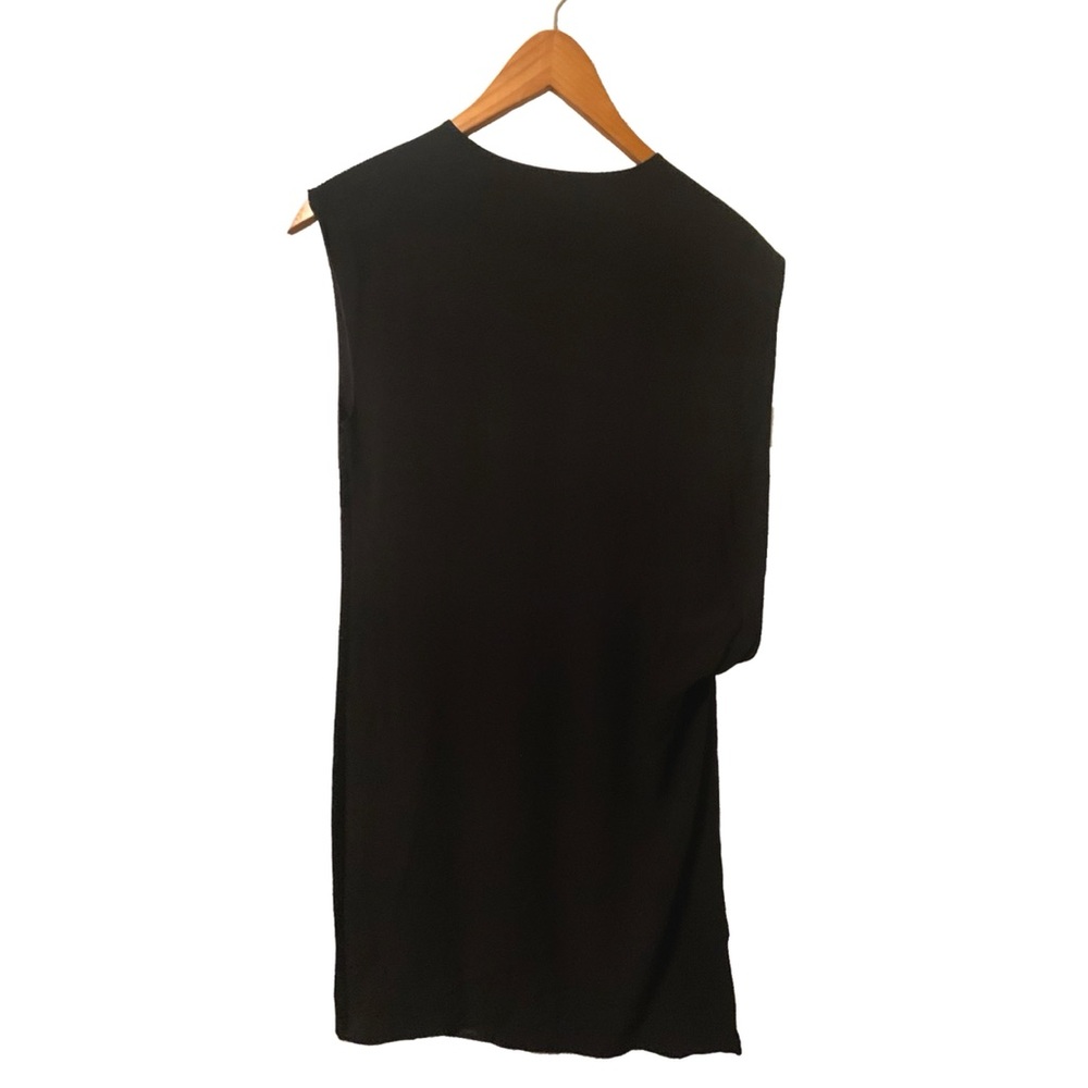 All Saints Velia black v neck shift dress - Picture 4 of 5